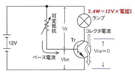 トランジスタの電流増幅回路